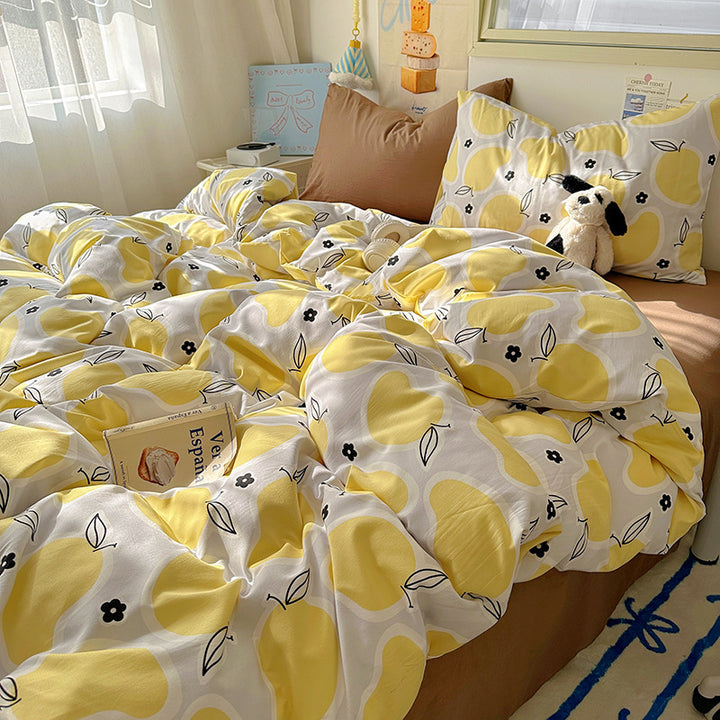 Floral Patterned Quilted Duvet Cover