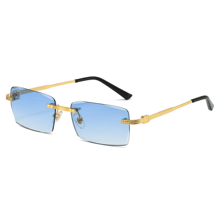 Ladies exclusive geometric sunglasses with luxury metal frame and polarized lenses Stornfield
