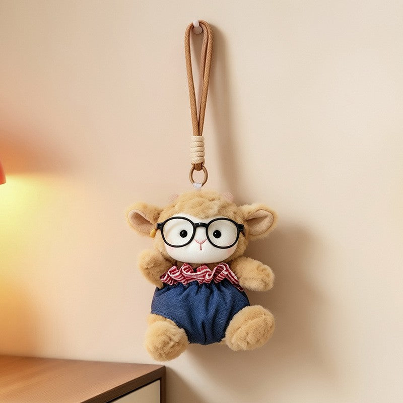 Plush Ram Doll Bag Charm Hanging Keychain with Dress and Loop Strap Stornfield