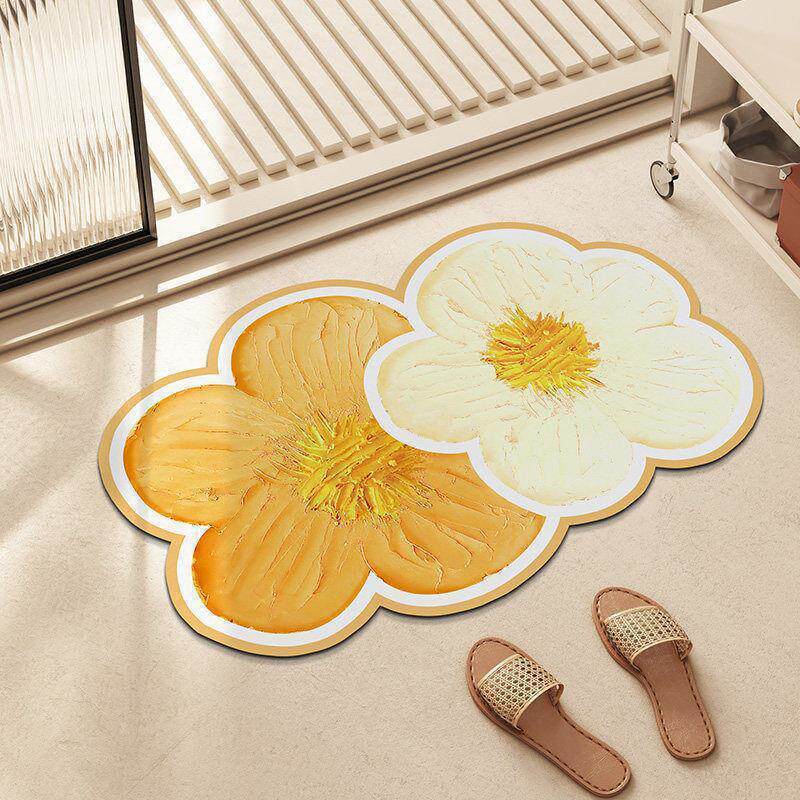 Floral Shaped Area Rug