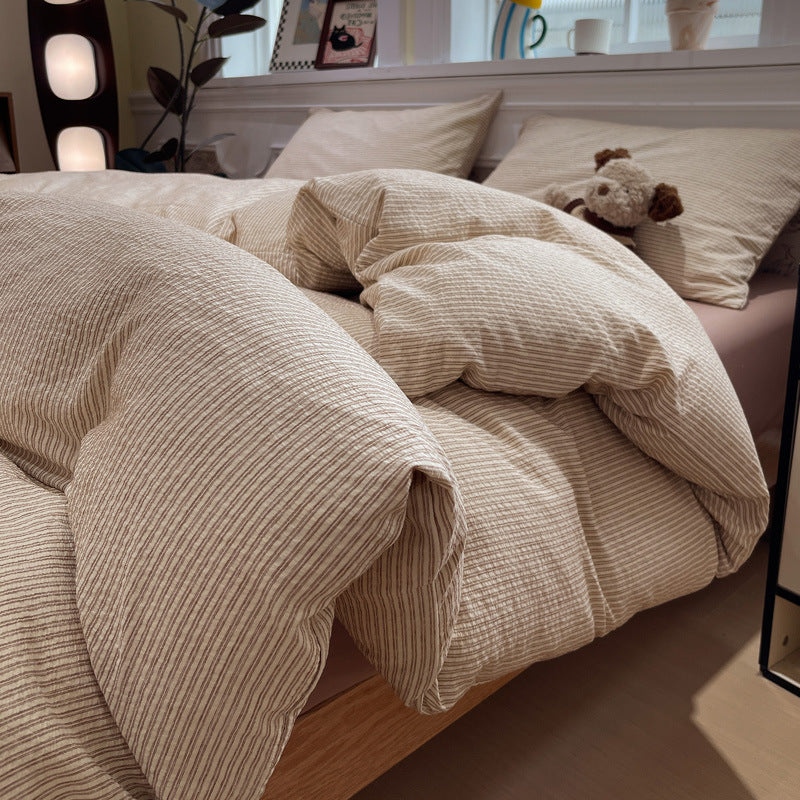 Textured Premium Duvet Cover Set