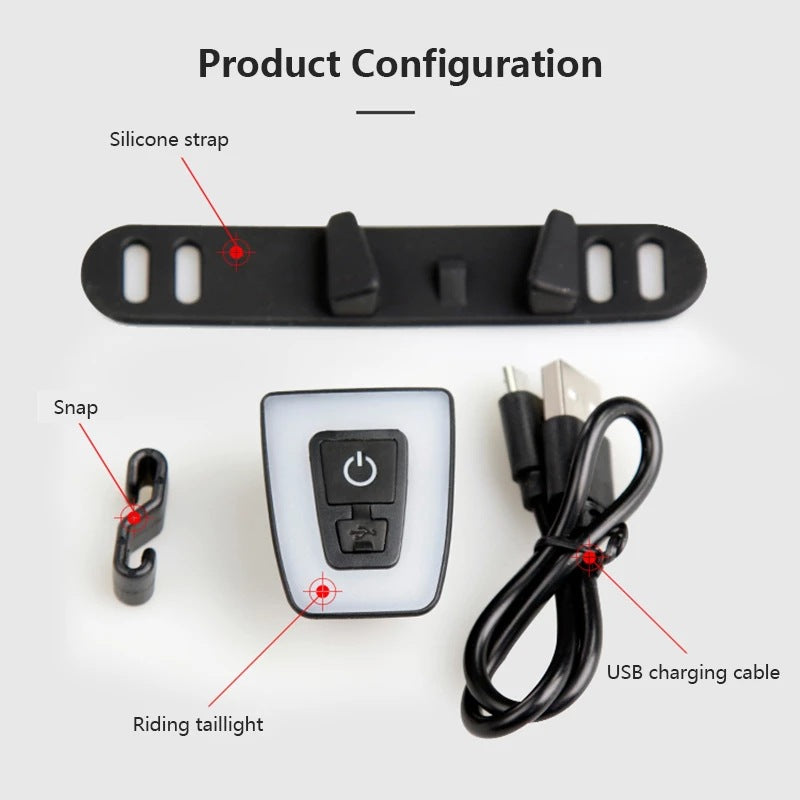 USB Rechargeable Bicycle Taillight Stornfield