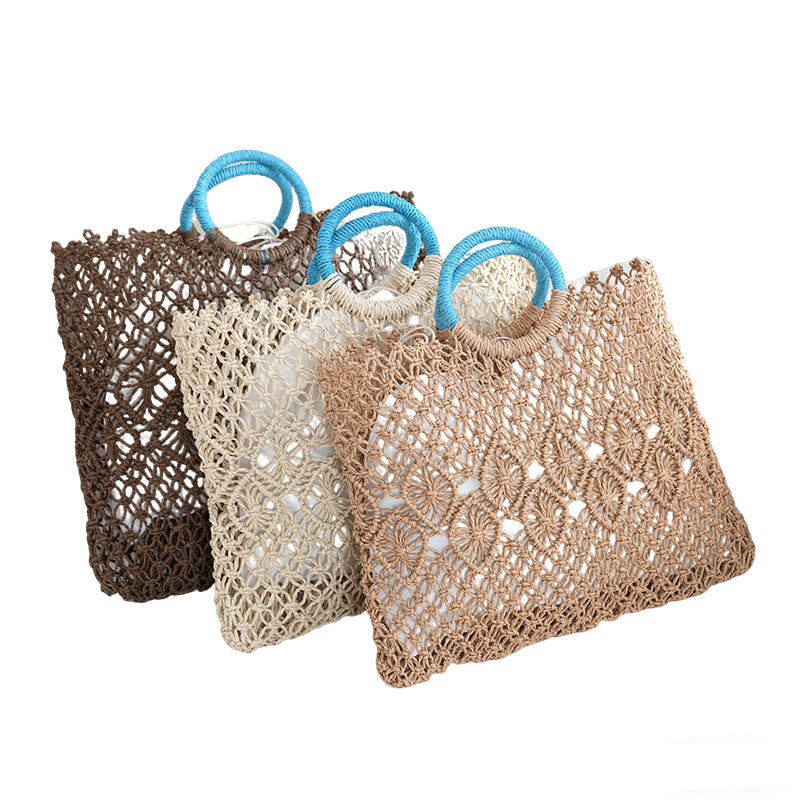 Macramé Tote Bag with Artistic Designs Stornfield