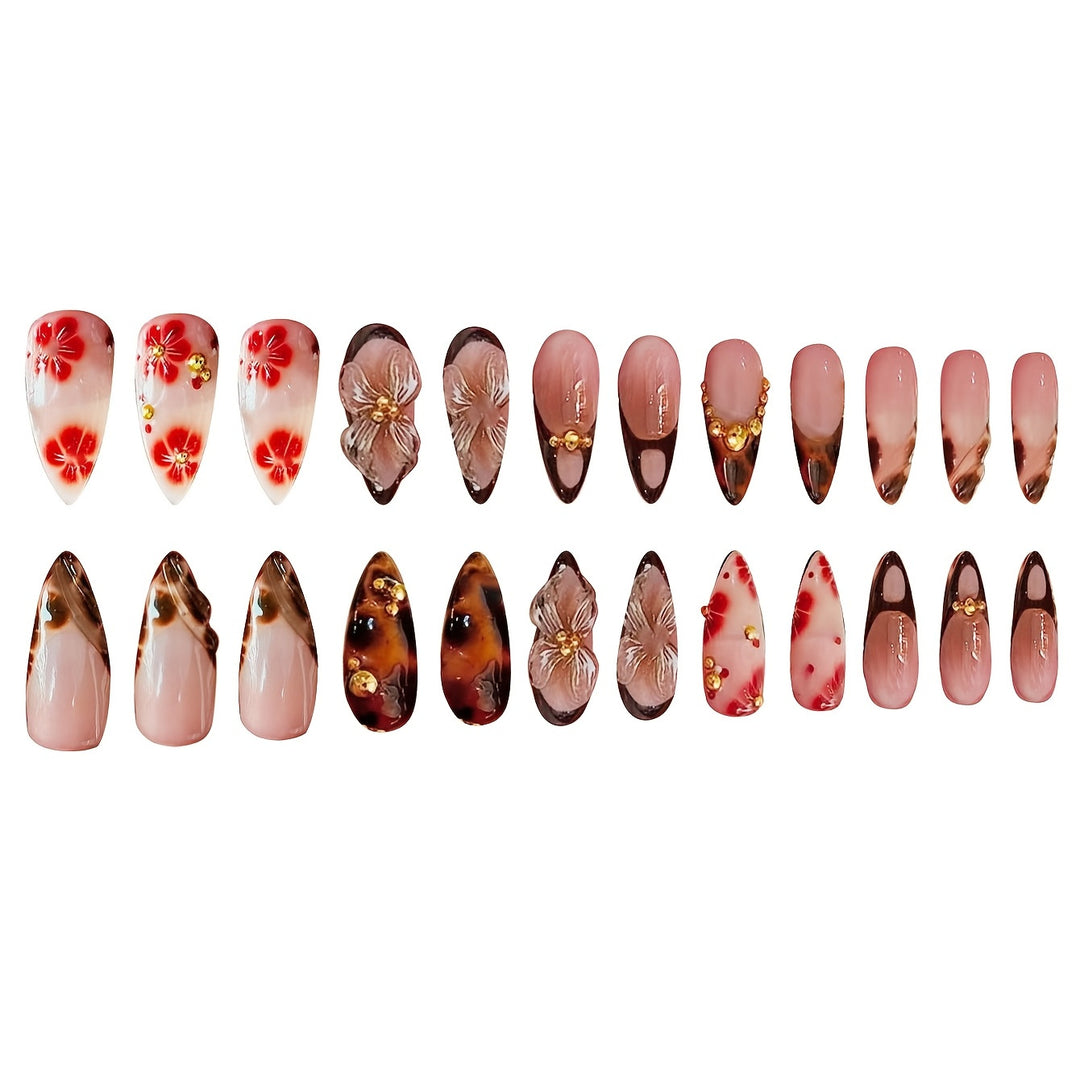 Artistic Stiletto Press-On Nail Art Set Stornfield