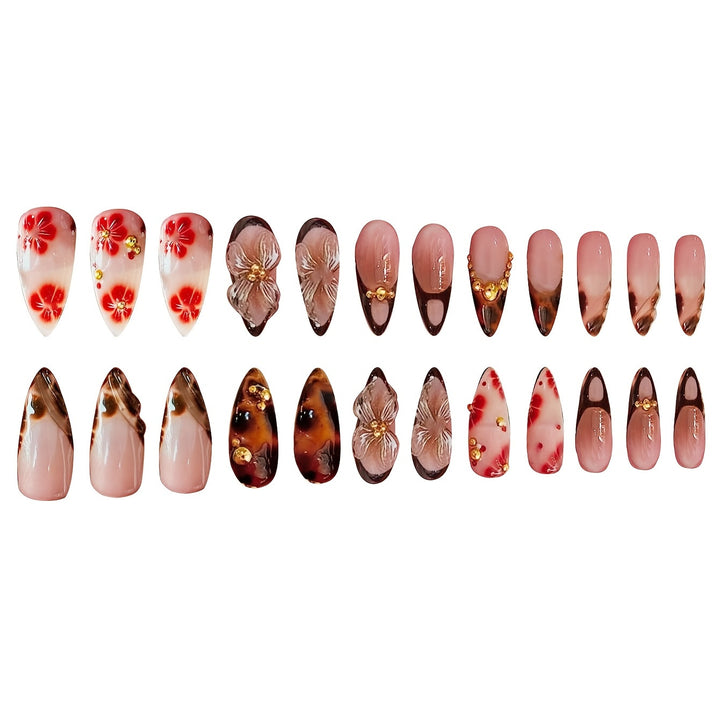 Artistic Stiletto Press-On Nail Art Set Stornfield