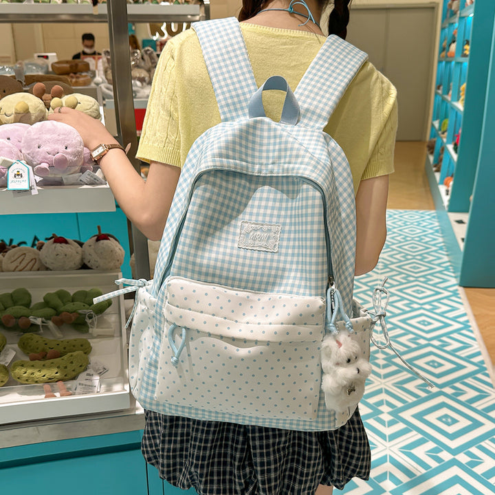 Chic Plaid Backpack Stornfield