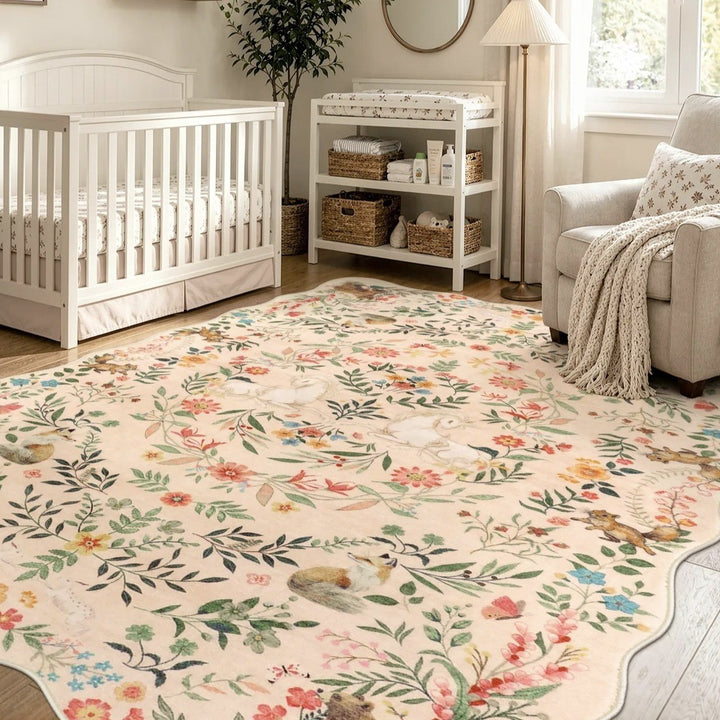 Floral Patchwork Area Rug