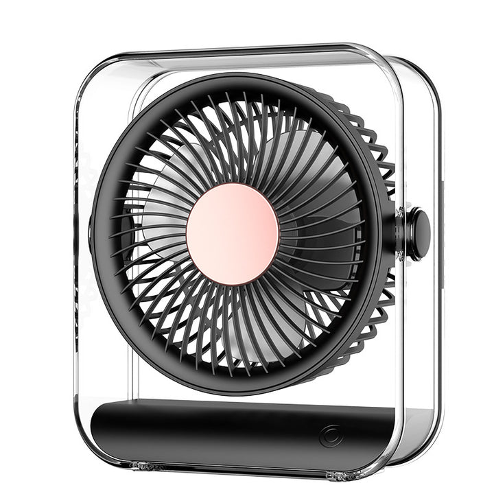 Unisex Portable Mini Table Fan with Battery and 360-Degree Rotating Function Stornfield