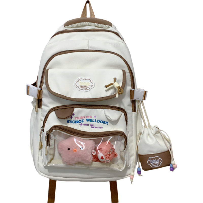 Multi-Compartment Transparent Travel School Backpack Stornfield