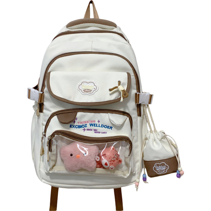 Multi-Compartment Transparent Travel School Backpack Stornfield