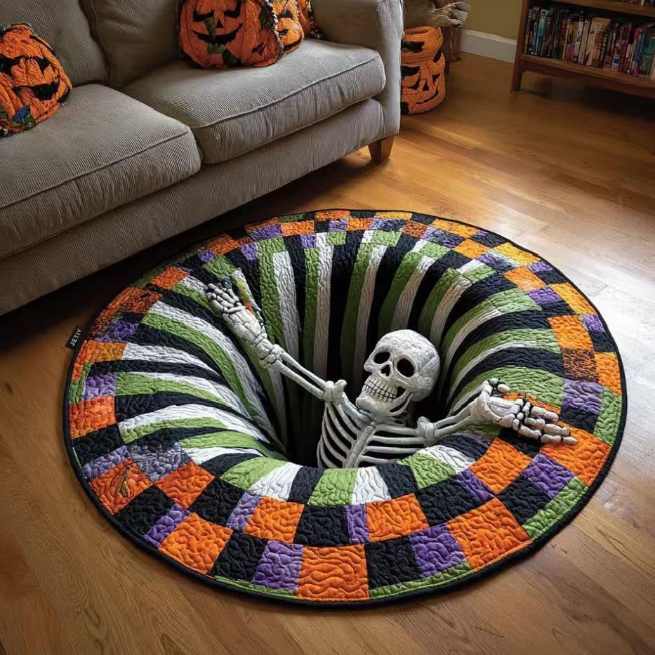 Halloween Themed 3D Optical Illusion Area Rug