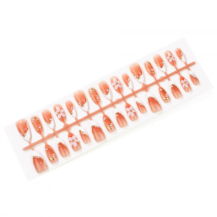 Decorative Floral Nail Extensions