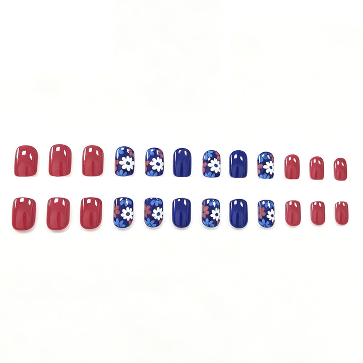 Floral Patterned Decorative Nail Art Enhancements Stornfield