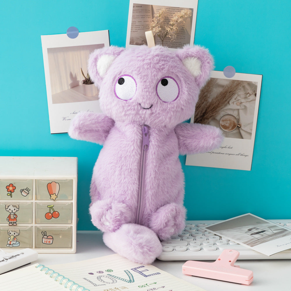 Cute Plush Cat-Themed Pencil Case Stornfield