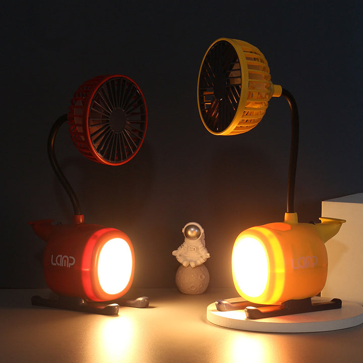 Women's multifunctional USB desk lamp with fan Stornfield