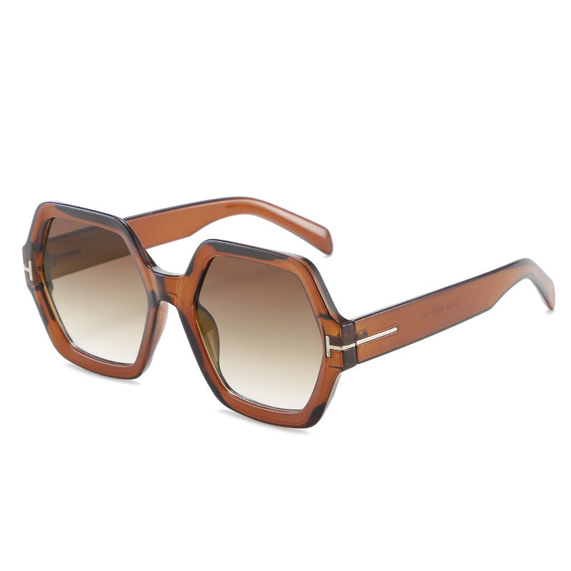 Stylish Oversized Hexagonal Sunglasses Stornfield