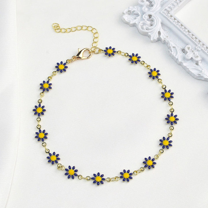 Colorful Floral Chain Bracelet Stornfield