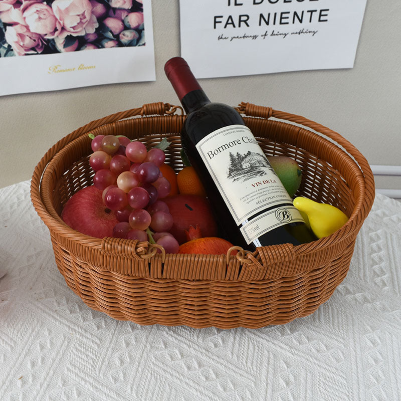 Handcrafted Woven Storage Basket with Lid Stornfield