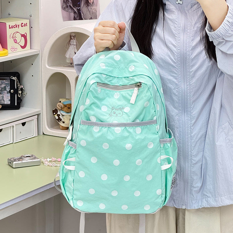 Stylish Polka Dot Casual Backpack Stornfield 1791205343