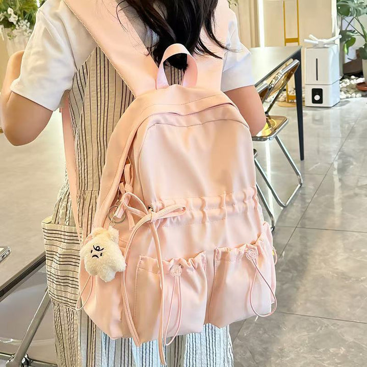 City backpack with innovative compartment system and adjustable carrying straps Stornfield