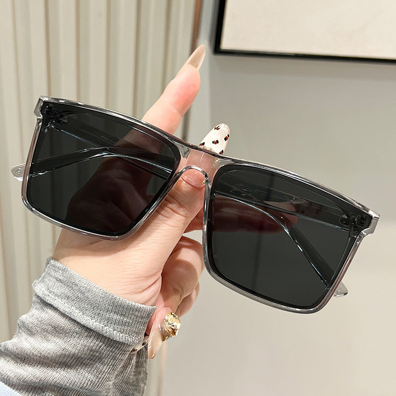 Women's trendy square sunglasses with UV protection and stylish transparent frame Stornfield