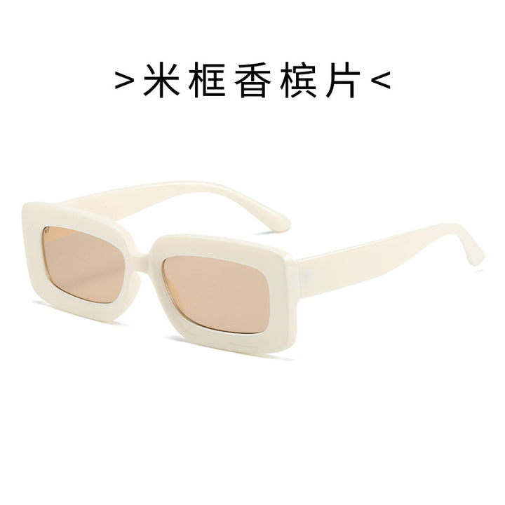 Women's Fashion Turtle Sunglasses with Rectangular Frame and Gradient Lenses Stornfield
