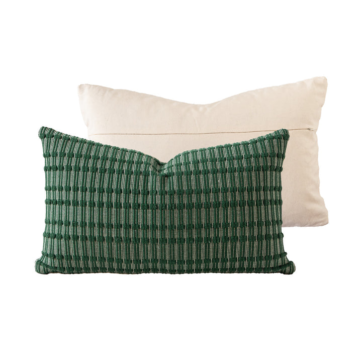 Cotton cushion duo with handwoven texture and hidden zipper Stornfield