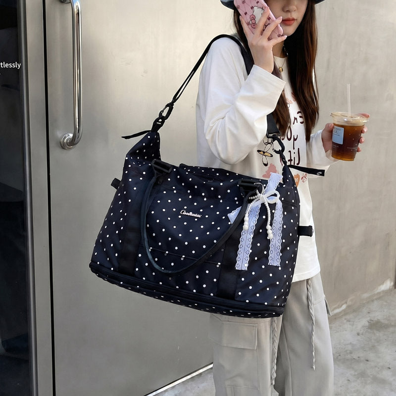Stylish Polka Dot Travel Bag