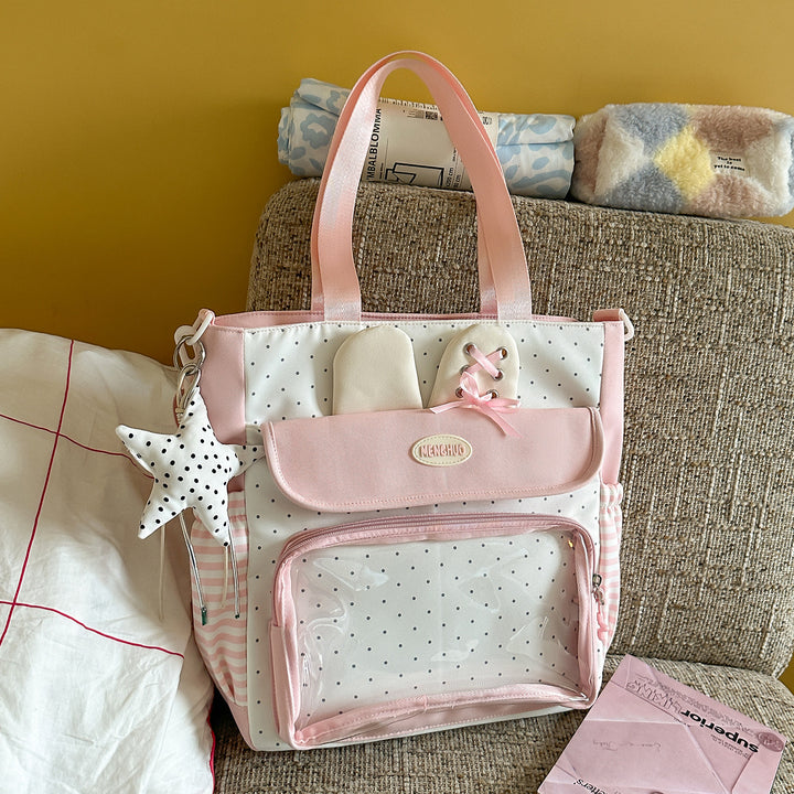 Multi-Compartment Polka Dot Backpack Stornfield