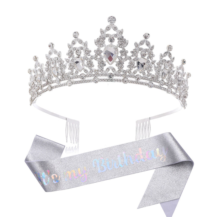 Women's black embellished tiara with elegant design Stornfield