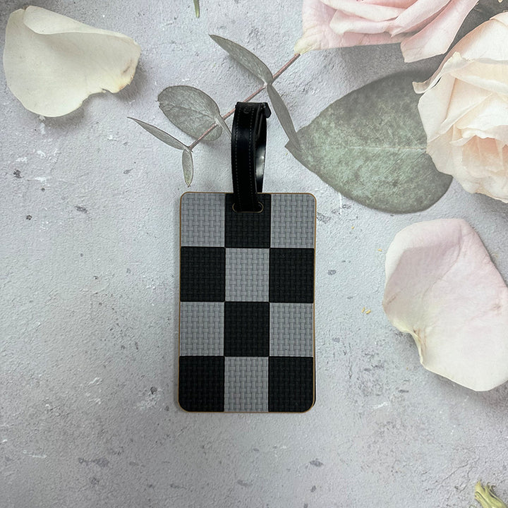 Checkerboard Pattern Luggage Tag Stornfield