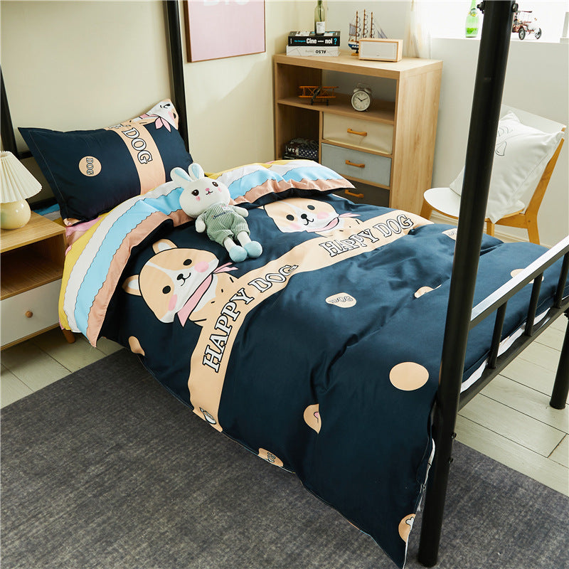 Children's Playful Striped Bedding Set