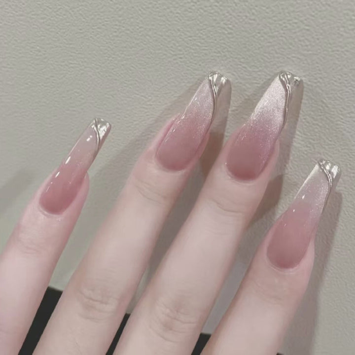 Elegant Glossy Press-On Nail Set