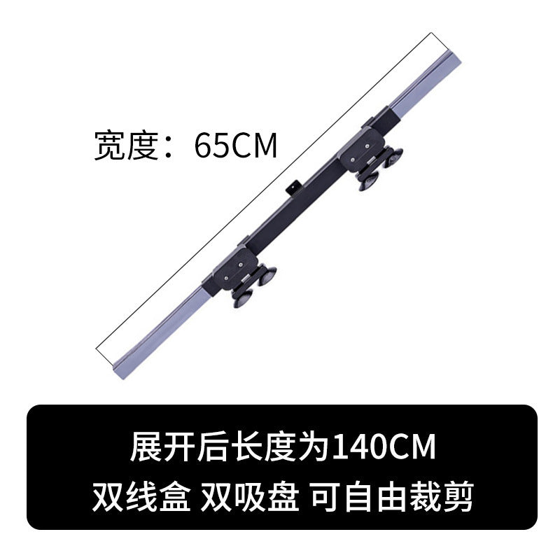 Unisex non-adjustable aluminum roof rack crossbar with double adjustable suction cups Stornfield