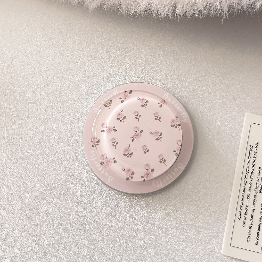 Decorative ceramic coaster with floral design Stornfield