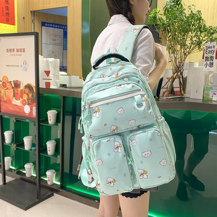 Plush backpack with playful animal motif Stornfield