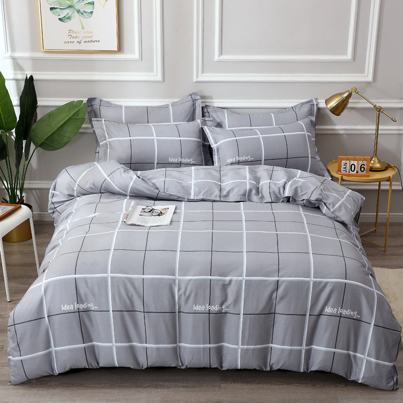 Checked Pattern Bedding Set