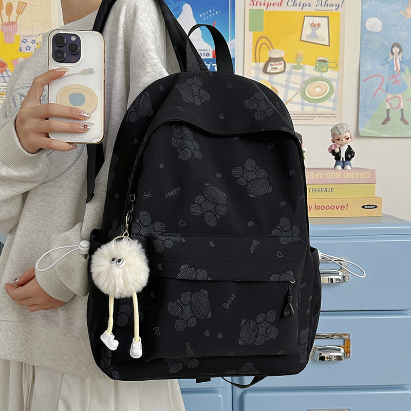 Backpack with Cute Paw Designs and Ergonomic Shoulder Straps Stornfield