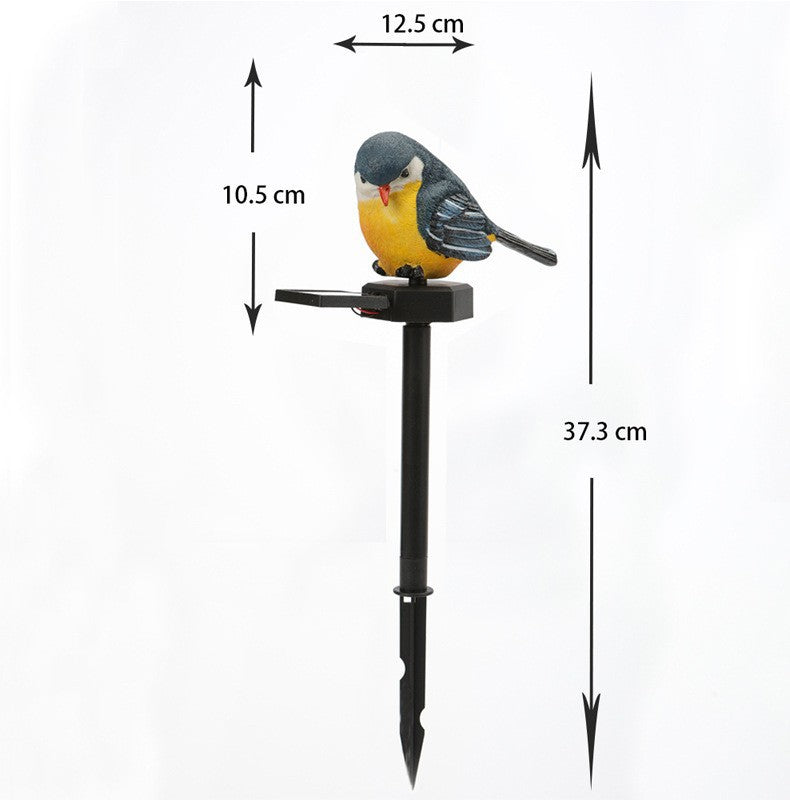 Realistic Solar Bird Garden Stake With Motion Sensor And Weatherproof Design Stornfield