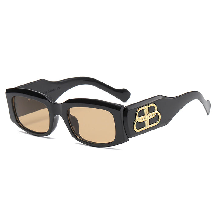 Women's fashionable square sunglasses with luxurious frame accents Stornfield