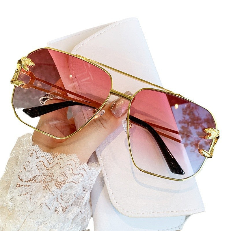 Ladies square sunglasses with luxurious metal frame Stornfield