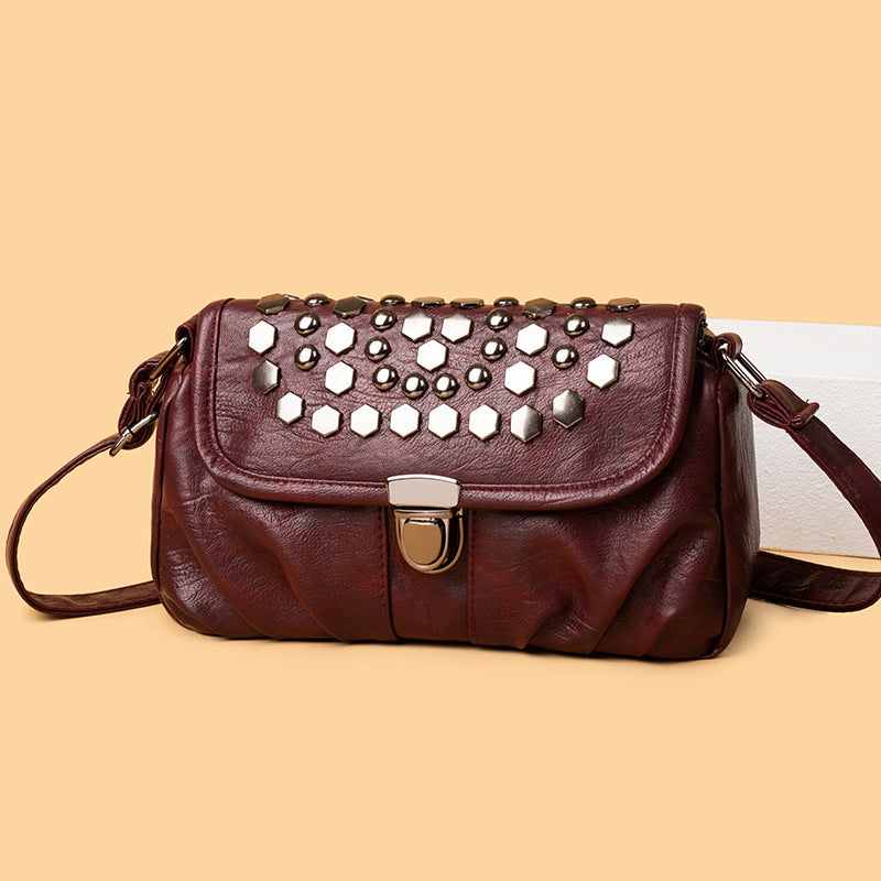 Decorative Studded Crossbody Bag