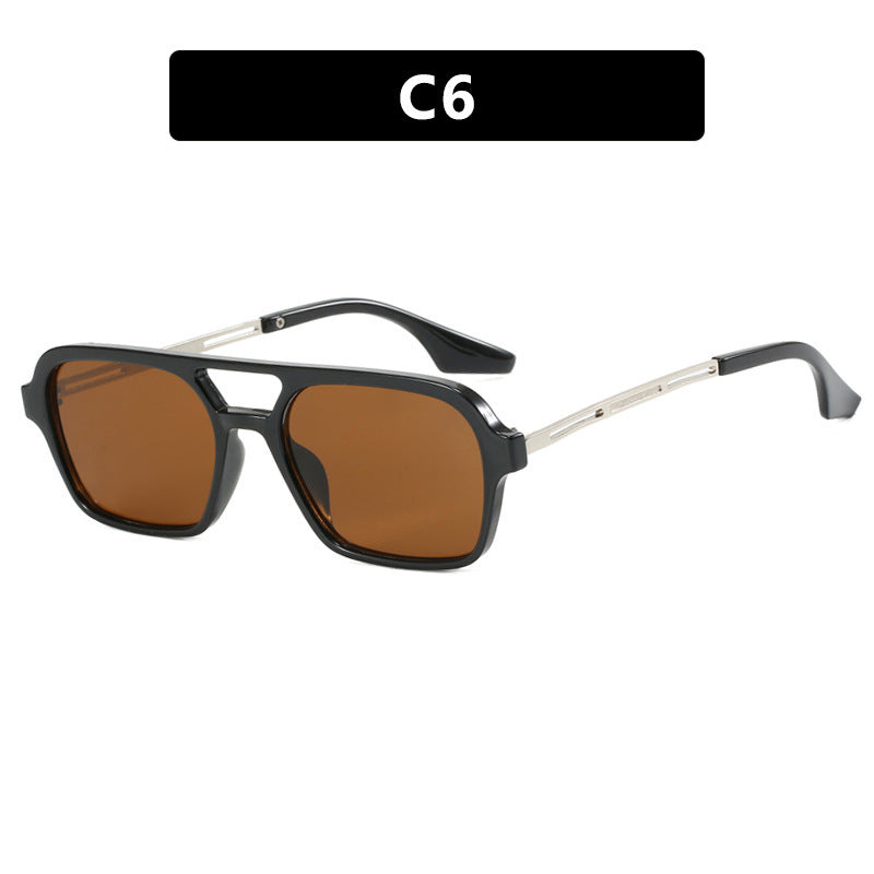Women's striking square sunglasses with transparent frame Stornfield