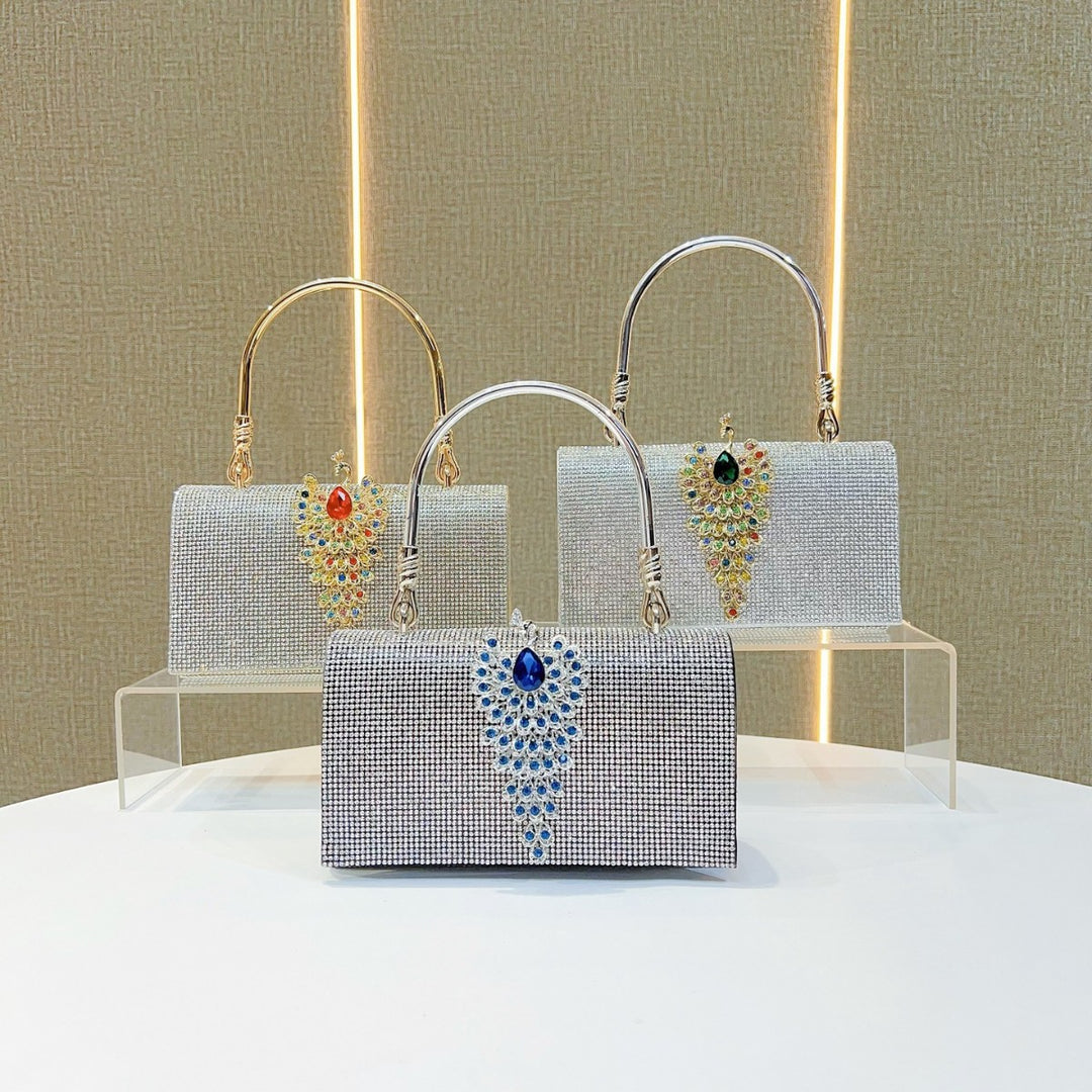 Rhinestone Embellished Evening Clutch