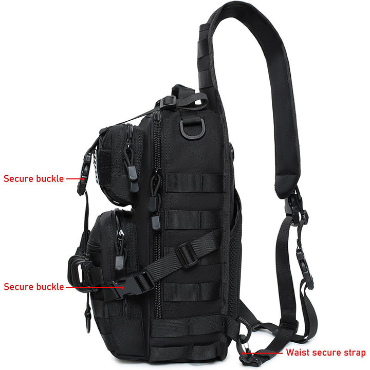 Tactical Sling Backpack with Multiple Compartments and Adjustable Carry Strap Stornfield
