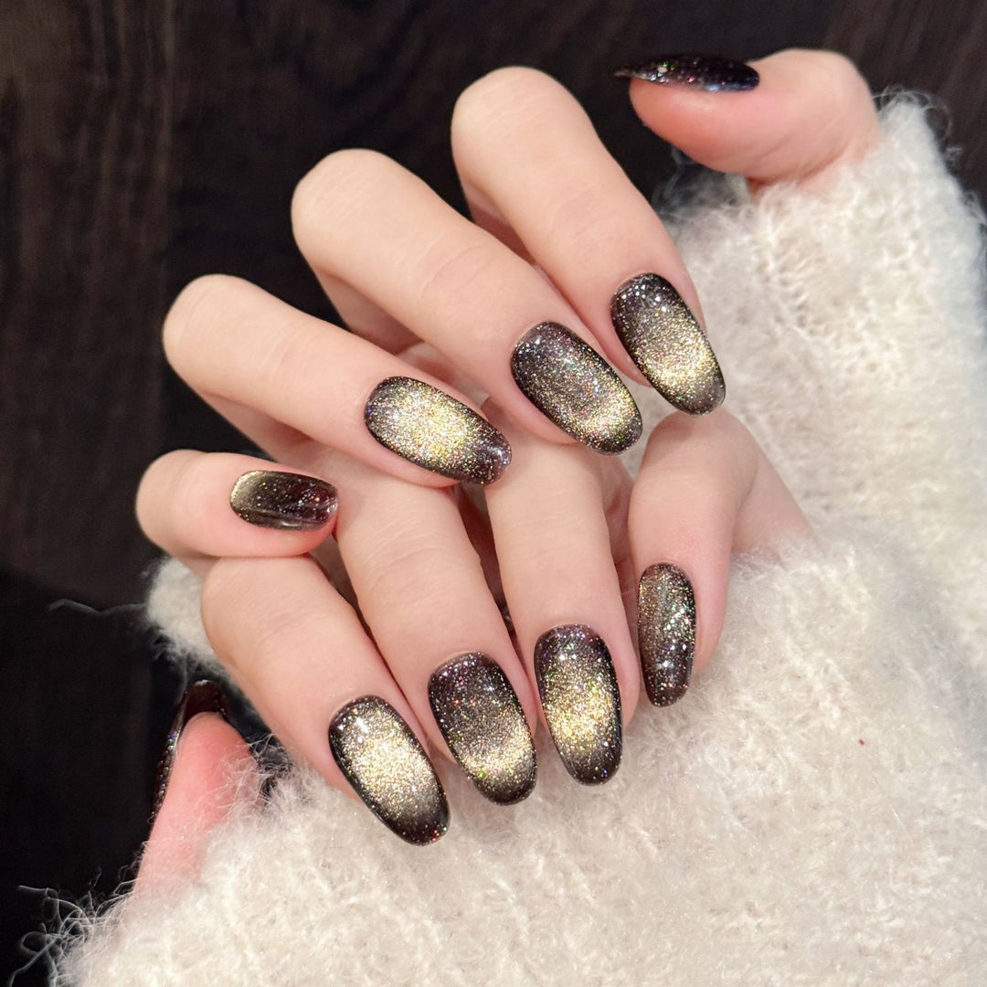 Glittering Press-On Nail Set