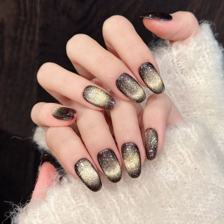 Glittering Press-On Nail Set