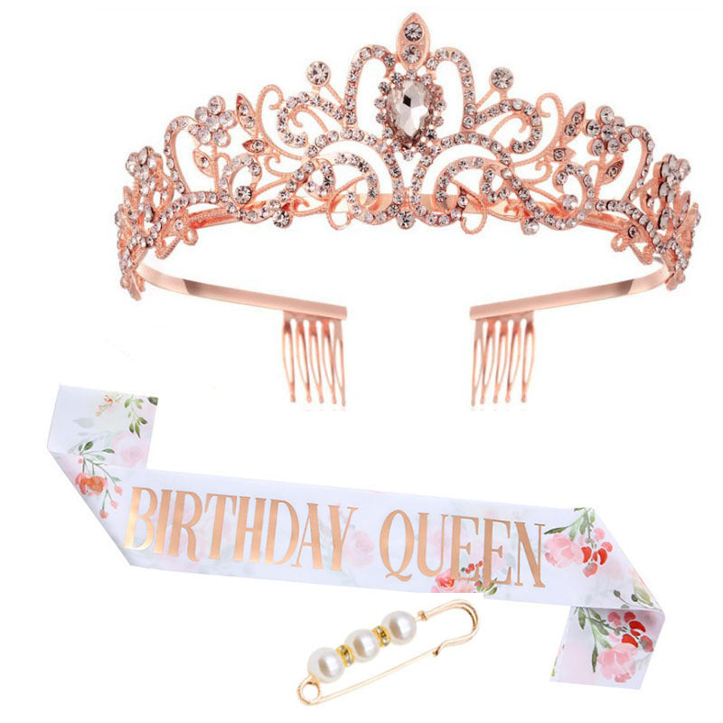 Women's Festive Crown with Elegant Sash Stornfield