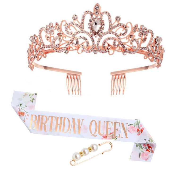 Women's Festive Crown with Elegant Sash Stornfield