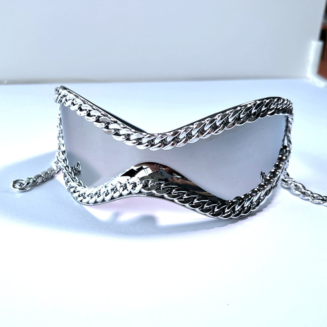 Women's trendy sunglasses with unique chain decoration Stornfield